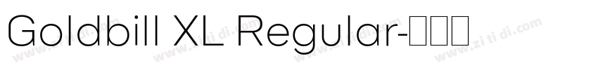 Goldbill XL Regular字体转换